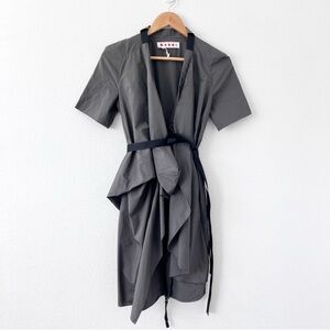 Marni Charcoal Asymmetrical Dress